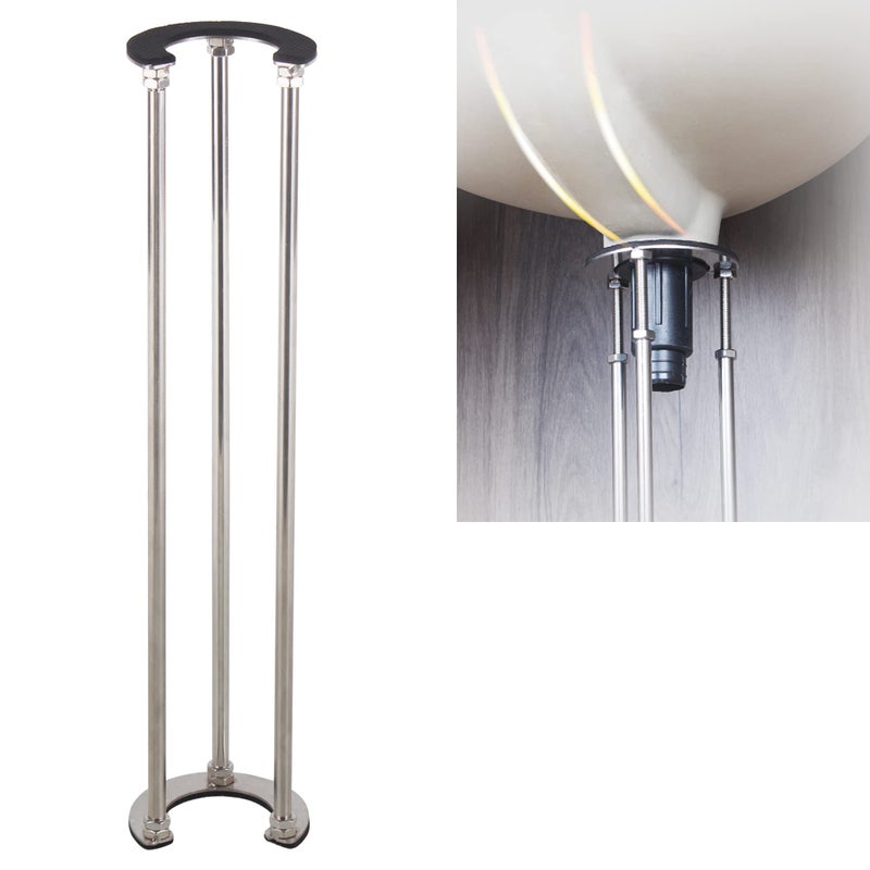 TYESTAND Special for Bathroom Sink TYESTAND BT3 Undermount Sink Brackets Support for Wall Mount Sink Adjustable Sink Legs Installation and Repair System for Wall Hung Sink High18126in4666cmD236in - Image 2
