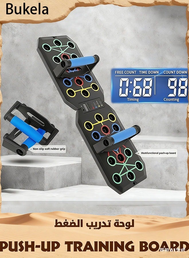 Bukela Push Up Board,Multi-Functional Pushup Stands System,Home Workout Equipment Portable Workout Equipment,Burn Fat Strength Training,Fitness Floor Chest Muscle Exercise Push Up Plank - Image 5