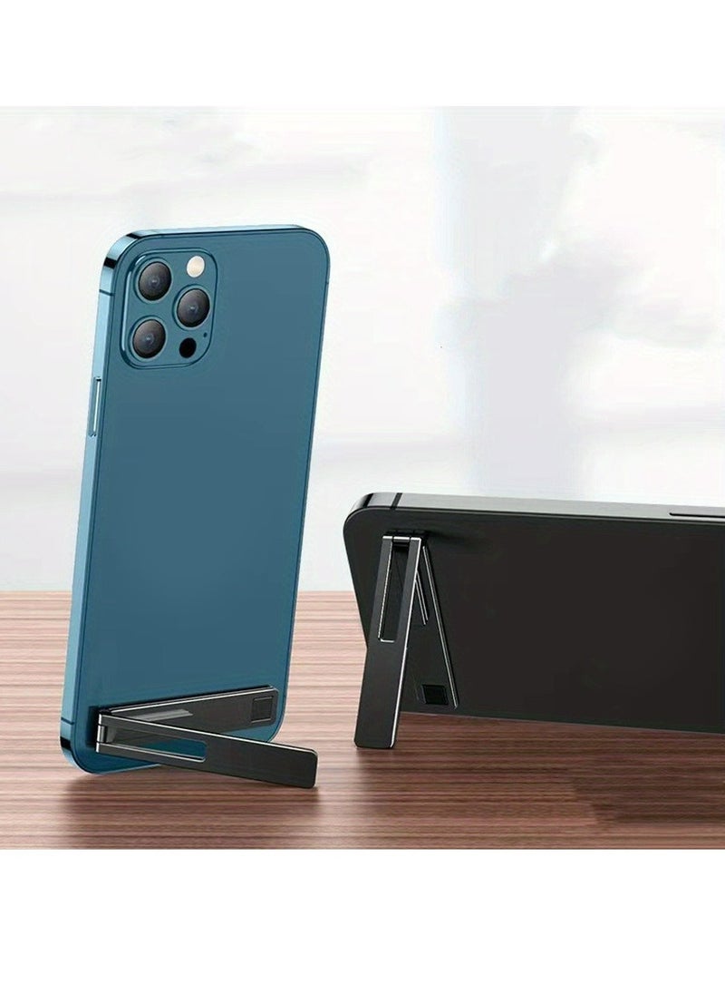 Generic - Ultra Thin Mobile Phone Holder, New Hollow Out Shelf, Desktop Folding, Live Streaming, Compact And Convenient Mobile Phone Holder - Image 1