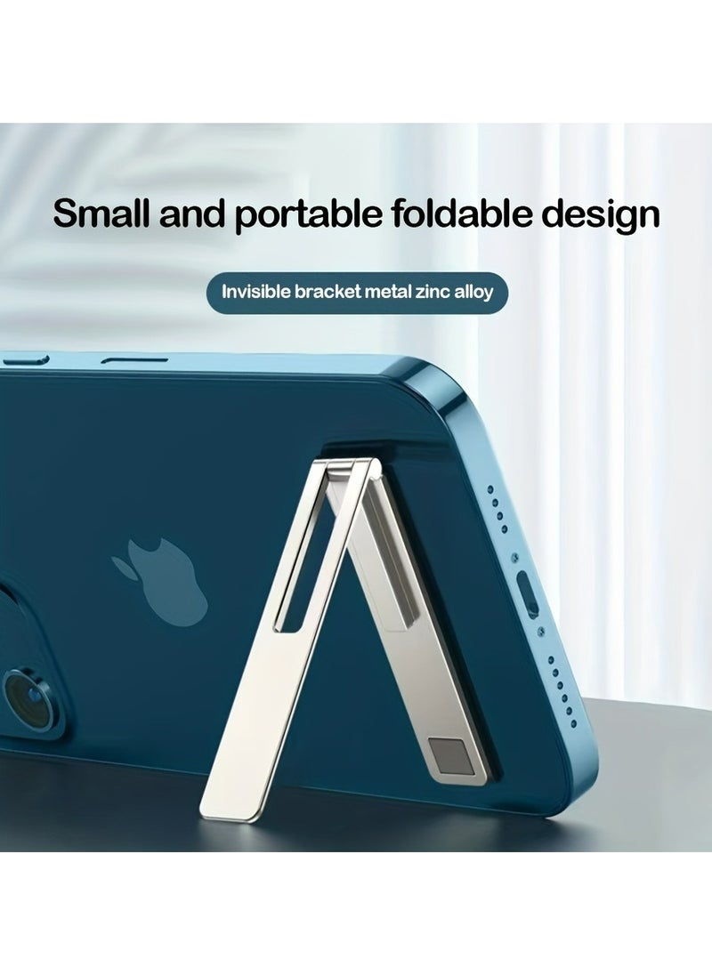 Generic - Ultra Thin Mobile Phone Holder, New Hollow Out Shelf, Desktop Folding, Live Streaming, Compact And Convenient Mobile Phone Holder - Image 1