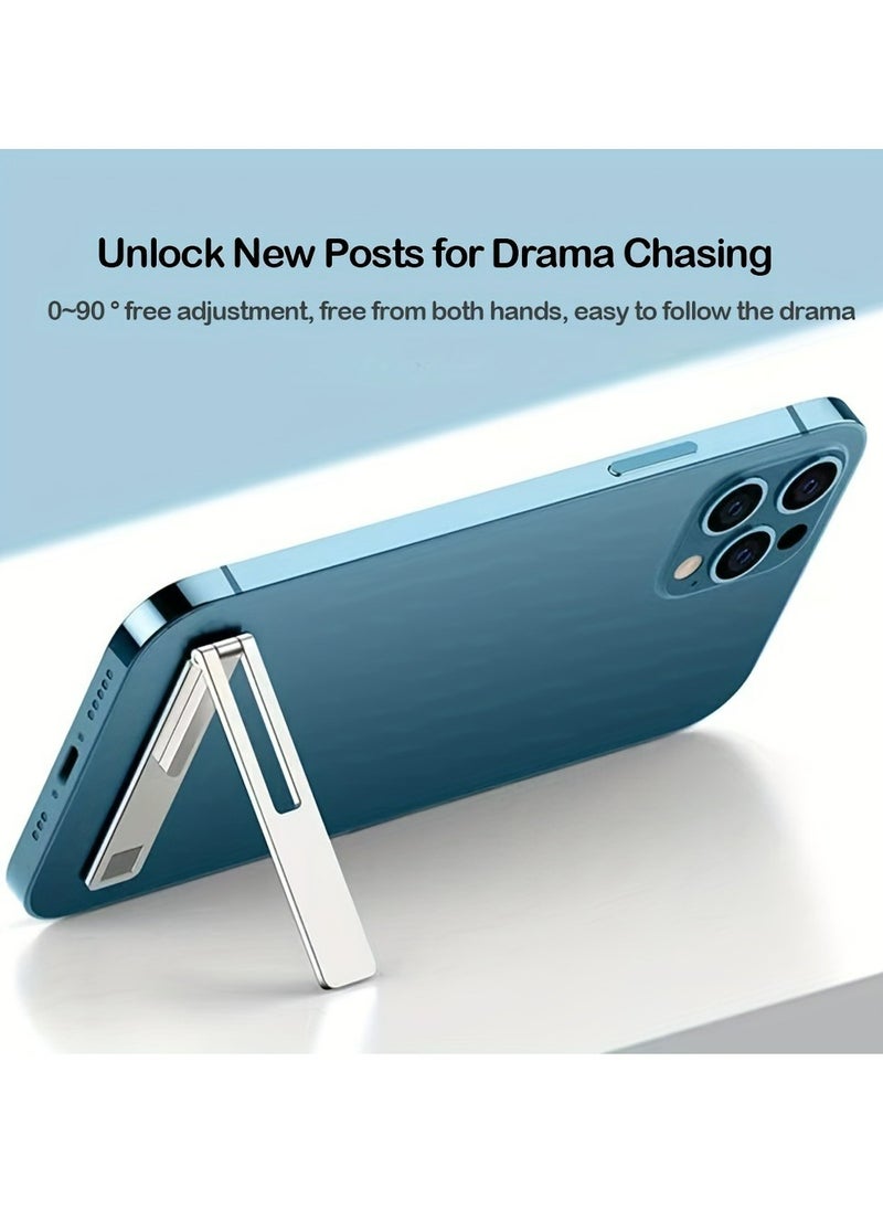 Generic - Ultra Thin Mobile Phone Holder, New Hollow Out Shelf, Desktop Folding, Live Streaming, Compact And Convenient Mobile Phone Holder - Image 1