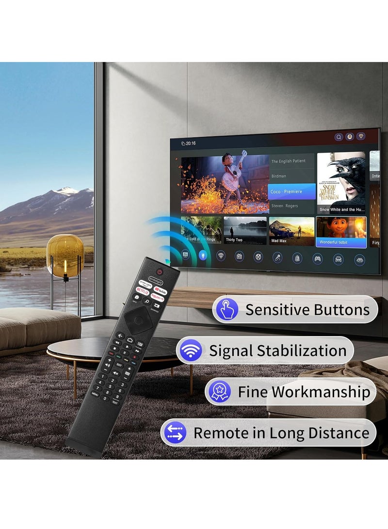 ELTRAZONE Replacement Remote Control Compatible with Philips Ambilight Smart TVs – Universal TV Remote for Philips LED, UHD, 4K, HDR, Android & Ambilight Series – No Setup Required – Plug & Play Controller with App Shortcut Keys - Image 4