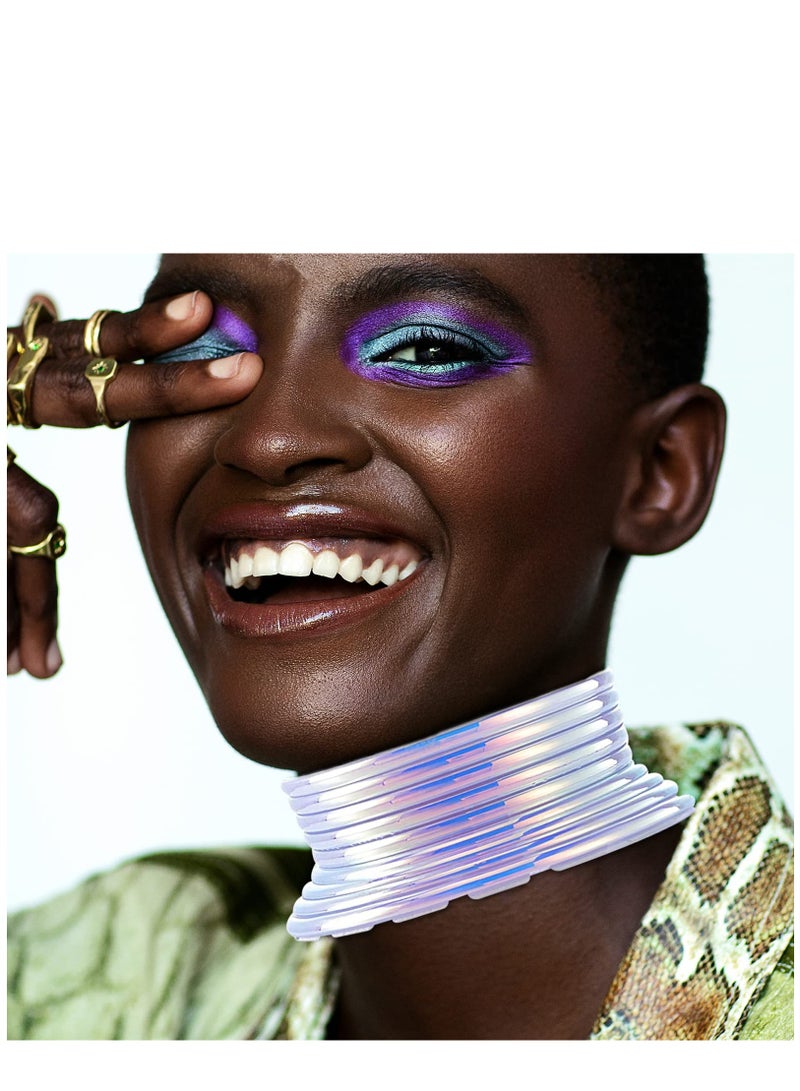 KASTWAVE Gold Silver African Egypt Punk Snap Resin Chunky Leather Choker Collars for Women, Fashion Statement Necklace Jewelry - Image 3