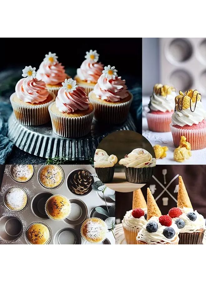 4 12 24 35 48 Mini Cake Set High Temperature Non Stick Carbon Steel Cake Molds And Muffin Cup Pans For Home Baking Cake Shops Christmas Thanksgiving - Image 4
