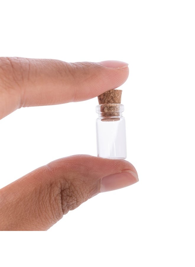 Super Z Outlet Mini Tiny Clear Glass Jars Bottles With Cork Stoppers For Arts And Crafts  Projects  Decoration  Party Favors - Size  18Mm X 10Mm Diameter  50 Pack  - Image 4