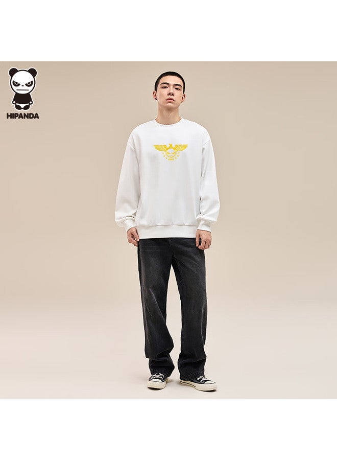 Hipanda o Panda Men's Hoodie Autumn Style Printed Pullover Long Sleeve Black L - Image 4