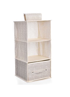 Beige 3 Layers 1 Drawer