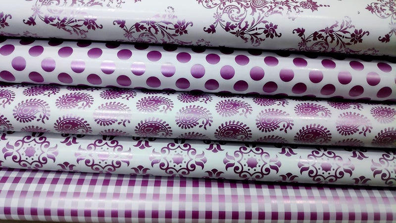 3A Featuretail Printed Gift Wrapping Paper(Assorted Design, Size - 19" x 28" In) Gifts Wrap Sheets, Premium Sheet for Birthday Gift Pack (Magenta Print, 10 Pc Gift Wrap Combo) - Image 4