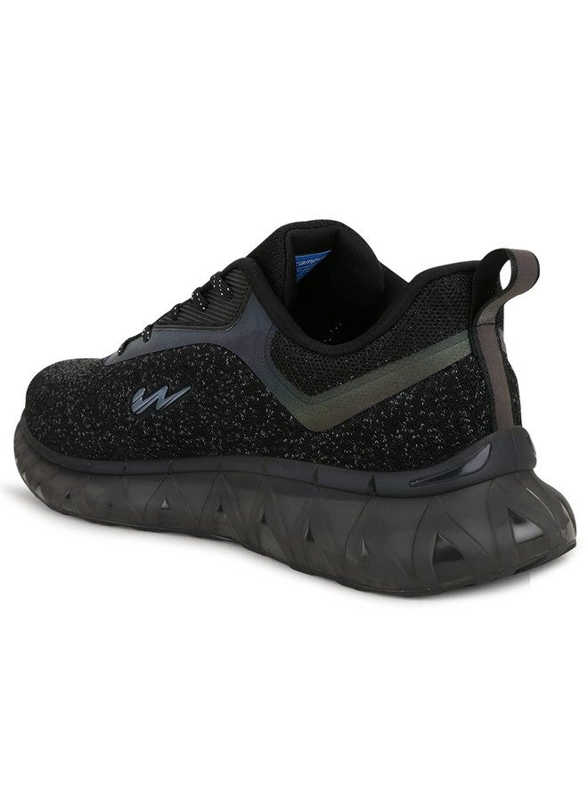 كامبس حذاء رياضي رجالي Ree-FLECT (N) أسود بالكامل من Campus - مقاس 7 المملكة المتحدة/الهند 5G-858 - Image 3