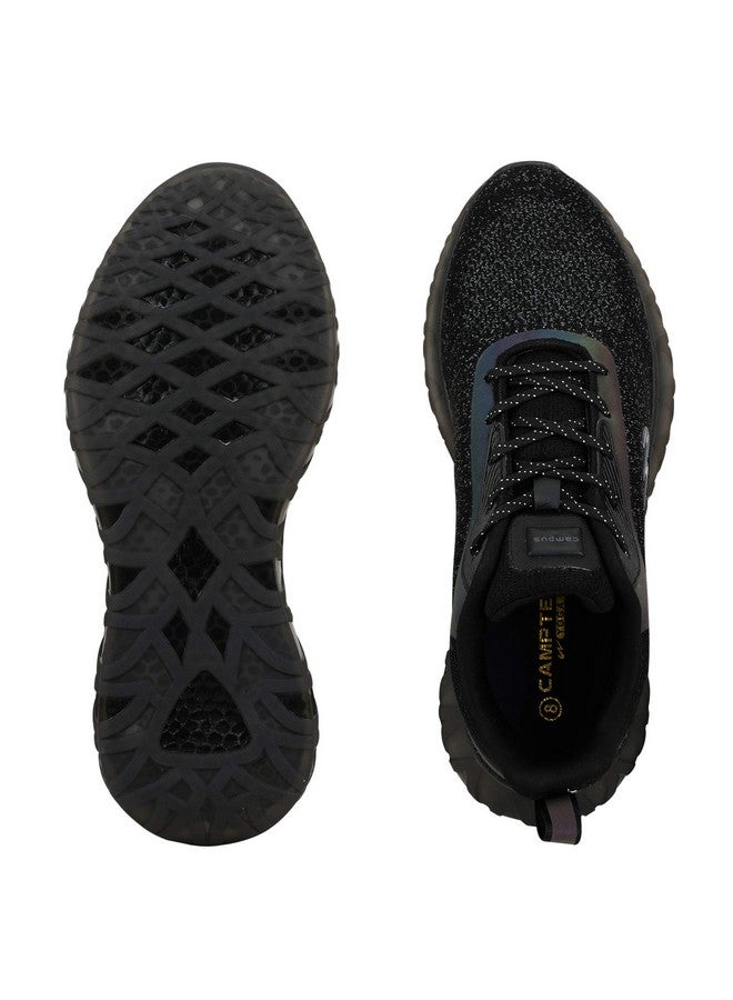 كامبس حذاء رياضي رجالي Ree-FLECT (N) أسود بالكامل من Campus - مقاس 7 المملكة المتحدة/الهند 5G-858 - Image 5