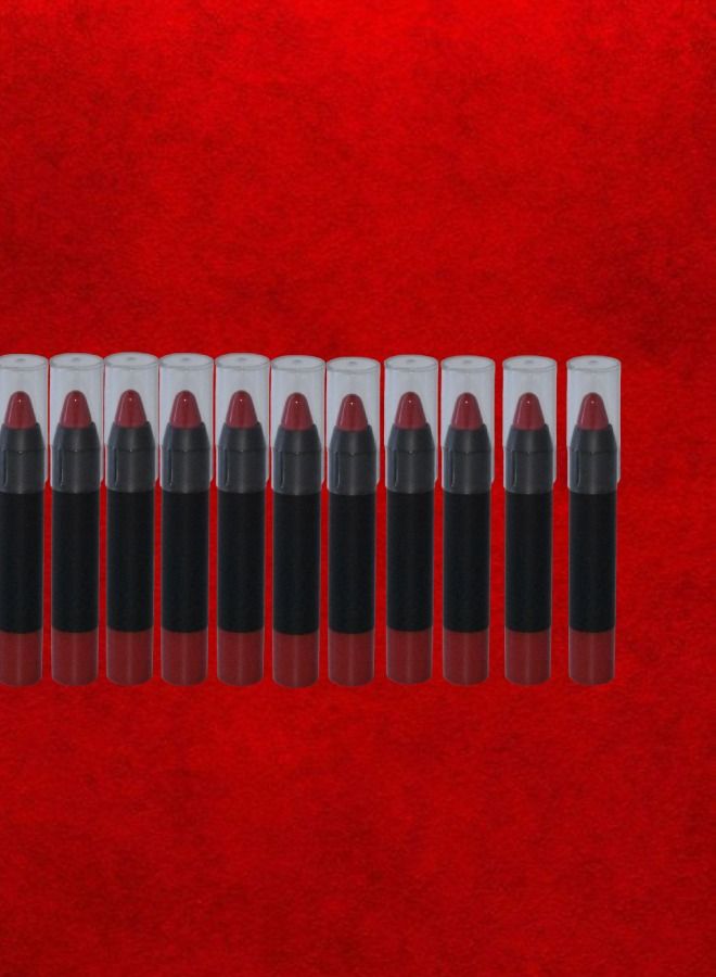 11 قطع أحمر شفاه أحمر كريم رقم 10