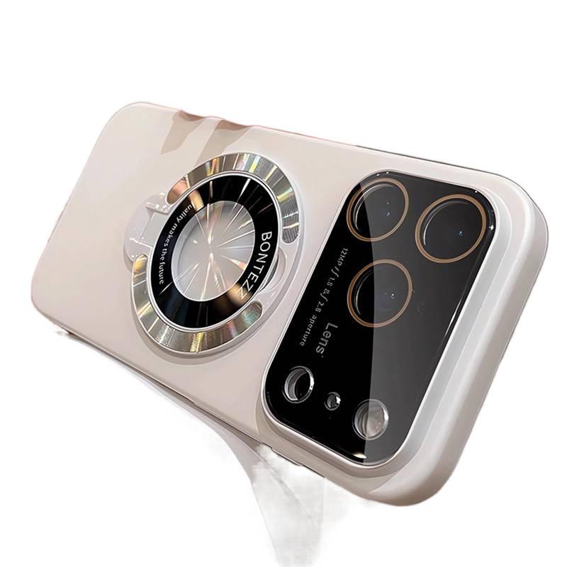 غطاء MagSafe بPC باللون رمادي مغناطيسي بوظيفة حامل لـ iPhone 11 Pro Max مع لمسة نهائية غير لامعة ومغناطيس قوي مع مقاوم للصدمات مع حامل قائم مع حماية من السقوط للاستخدام الشخصي - Image 5