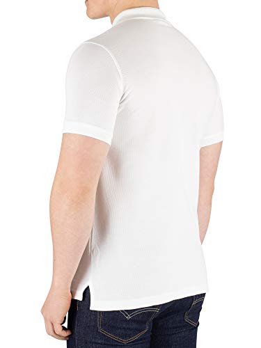 Psycho Bunny Mens Classic Pique Polo Shirt - B6K001ARPC 100 White S - Image 3