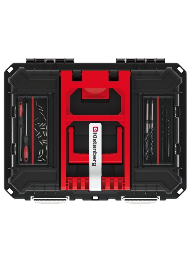 Kistenberg Heavy Duty Mobile Tool Trolley with Dual Handle Black and Red 64 x 36 x 45 cm  - Image 5