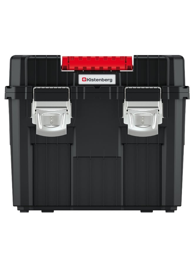 Kistenberg - Heavy Duty Mobile Tool Trolley with Dual Handle Black and Red 64 x 36 x 45 cm - Image 1