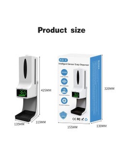 K9 Automatic Hand Temperature Disinfectant Machine Soap Dispenser With Thermometer Infrared Dispenser  - Image 4