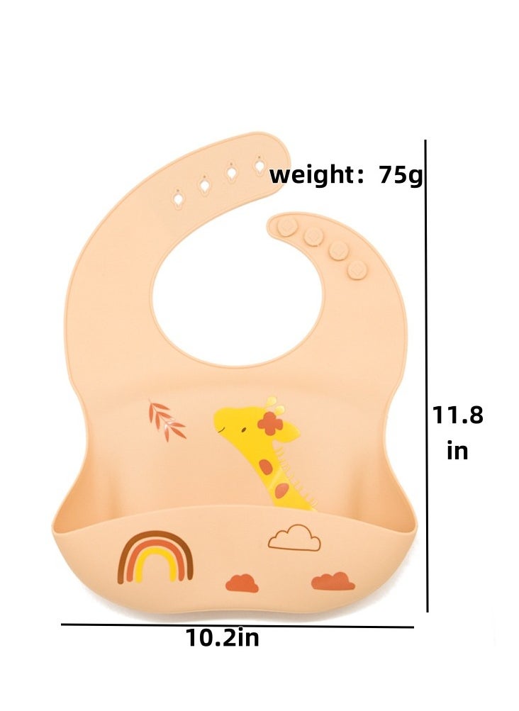 Silicone Baby Bib,  Cute Silicone Baby Bibs for Babies & Toddlers, Adjustable Fit Waterproof Bibs, for Babies Girl and Boy - pzsku/ZA16D0E0461949B11D179Z/45/_/1731238043/842bf617-a3f8-4d0e-932e-80ebb066de96