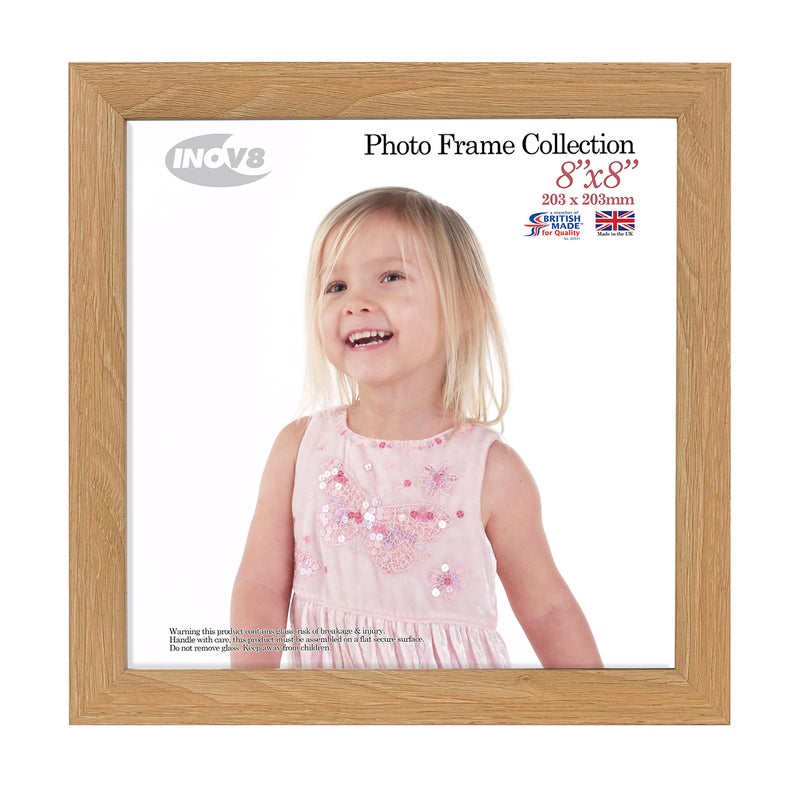 Inov8 Framing Photo Frame Dense wood Lime Oak 8x8 2032cm x 2032cm