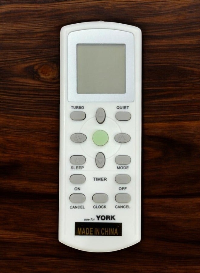 YORK Universal Air Conditioner Remote Control for York with Turbo and Quiet Modes - Image 1