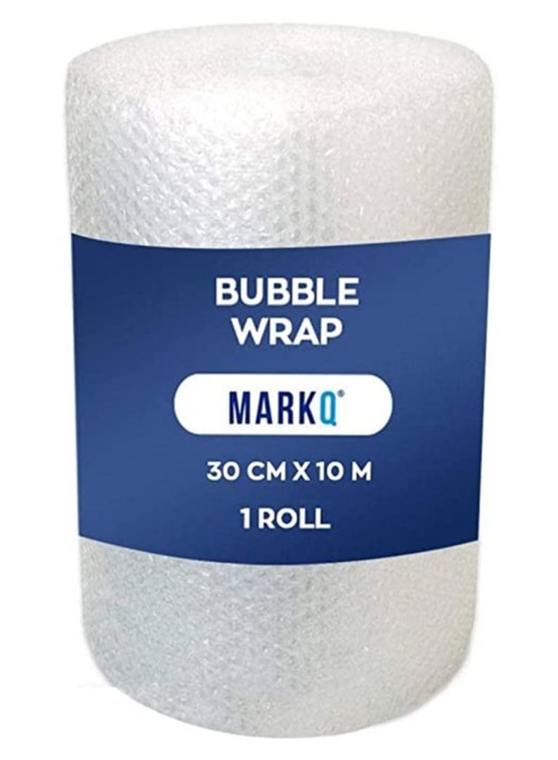 MARKQ Bubble Wrap Roll, 30 cm x 10 m Air Bubble Cushioning Wrap for Packaging, Shipping, Mailing, Packing and Moving Supplies - Image 1