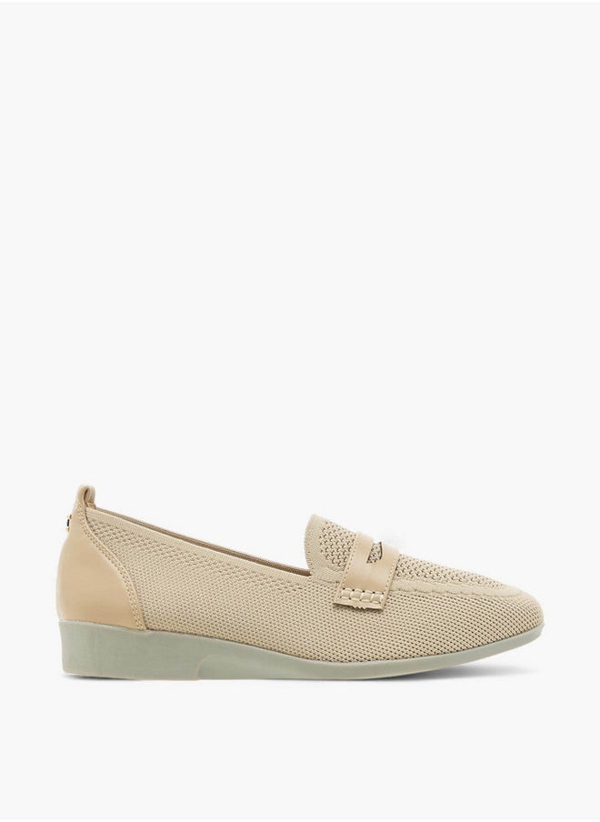 Le Confort Flyknit Textured Slip-On Loafers with Platform Heels  - Image 3