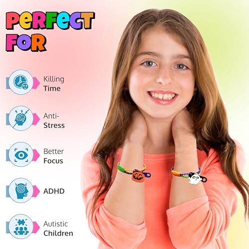 UpBrands 48-Pack Halloween Fidget Bracelets for Kids – Bulk Zipper Toys, Goodie Bag Fillers, Classroom Prizes, Halloween Party Favor Treats - Image 2