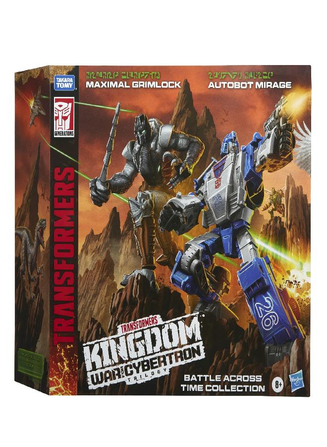 Transformers Toys Generations Kingdom Battle Across Time Collection Deluxe WFC-K40 Autobot Mirage & Maximal Grimlock, Age 8 and Up, 5.5-inch (Amazon Exclusive) - Image 3