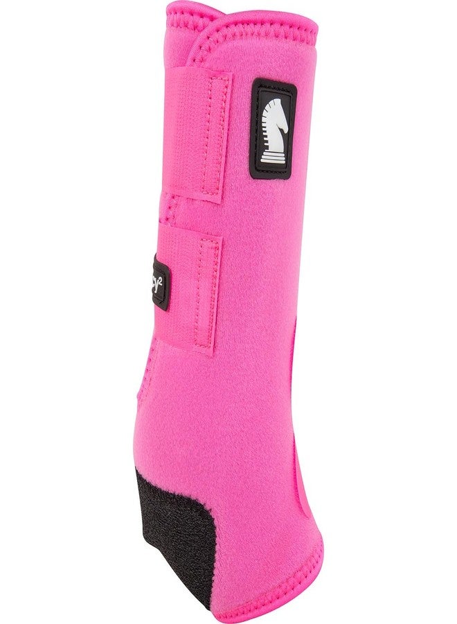 Classic Equine Legacy2 Support Boots, Front (Hot Pink, Medium) - Image 2