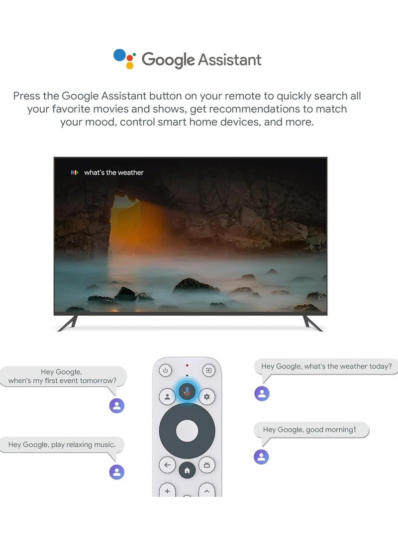 ONN جهاز Google TV 4K UHD للبث مع جهاز تحكم عن بعد | مشغل وسائط عالي الأداء لبث سلس، ميزات ذكية، وجودة صورة غامرة | يدعم Netflix وYouTube وPrime والمزيد - إعداد سهل وسهل الاستخدام - Image 3