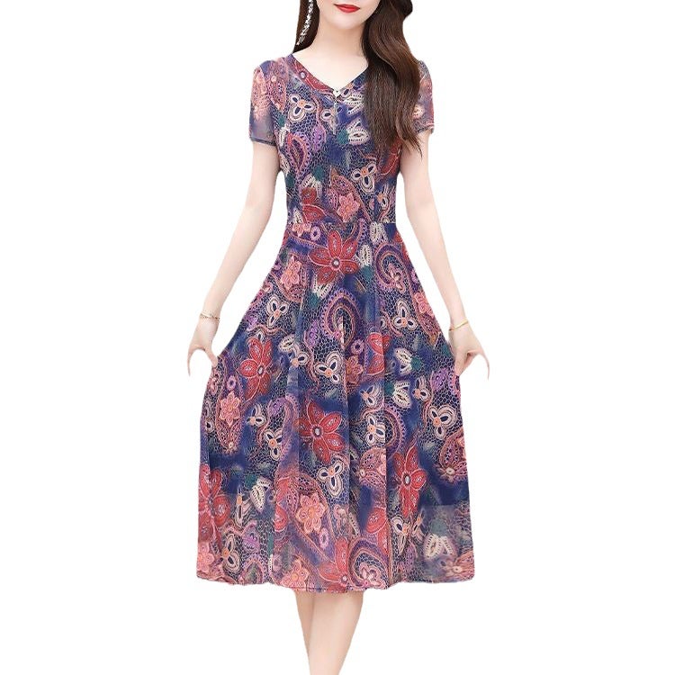 Generic 2023 New Knee-Length Slimming Dress for Women Yellow - Image 4
