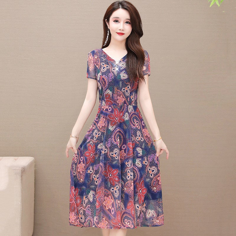 Generic 2023 New Knee-Length Slimming Dress for Women Yellow - Image 2