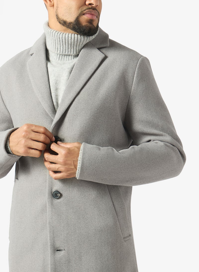 JJ Rebel Spread Collar Coat With Front Pocket - Image 3