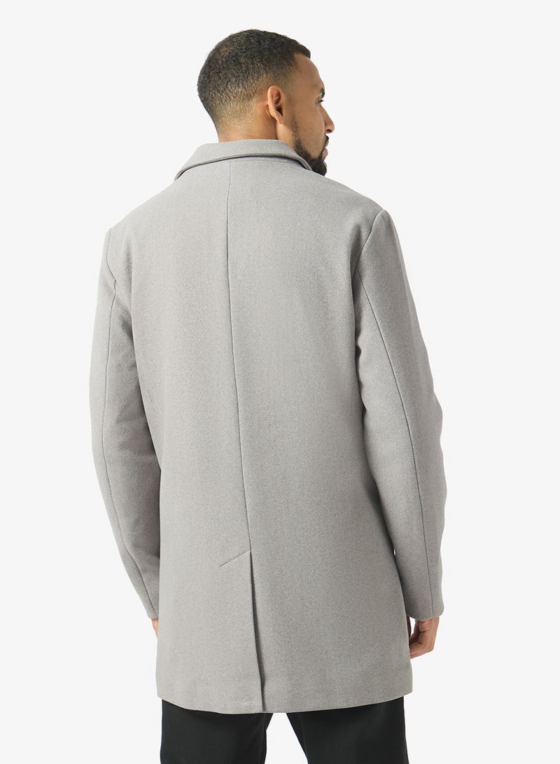 JJ Rebel Spread Collar Coat With Front Pocket - Image 2