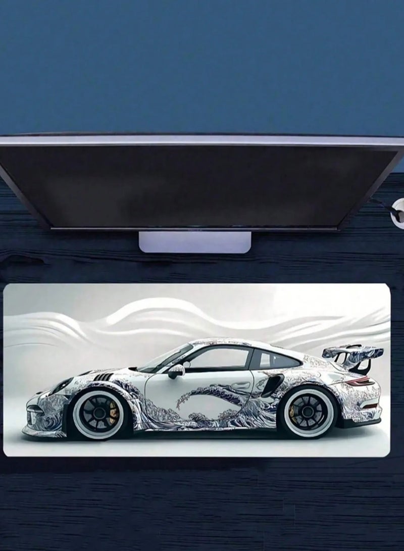 Gaming Mouse Pad with Stylish Sports Car Design – 30 × 80 CM - Image 1