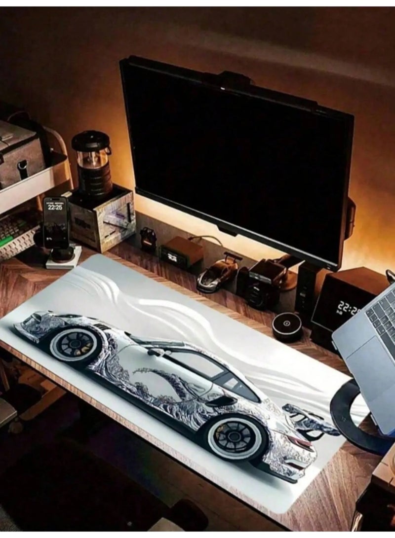 Gaming Mouse Pad with Stylish Sports Car Design – 30 × 80 CM - Image 4