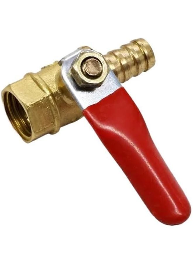 10 Pcs 3 8 Inch Ball Valve Hose Barb Female Thread Connector Copper Pipe Fitting Adapter 12mm Tube - Image 2