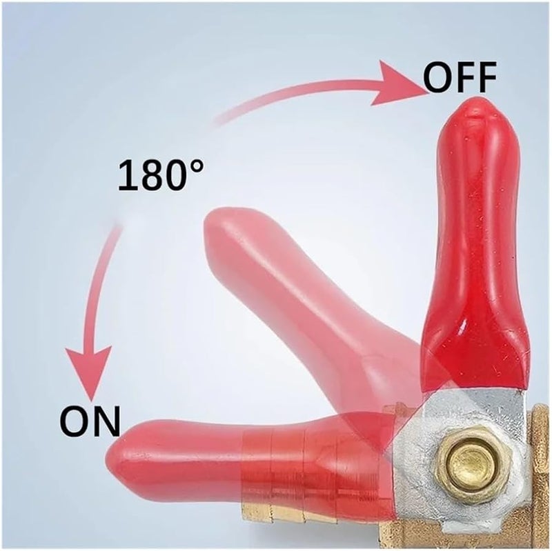 10 Pcs 3 8 Inch Ball Valve Hose Barb Female Thread Connector Copper Pipe Fitting Adapter 12mm Tube - Image 5