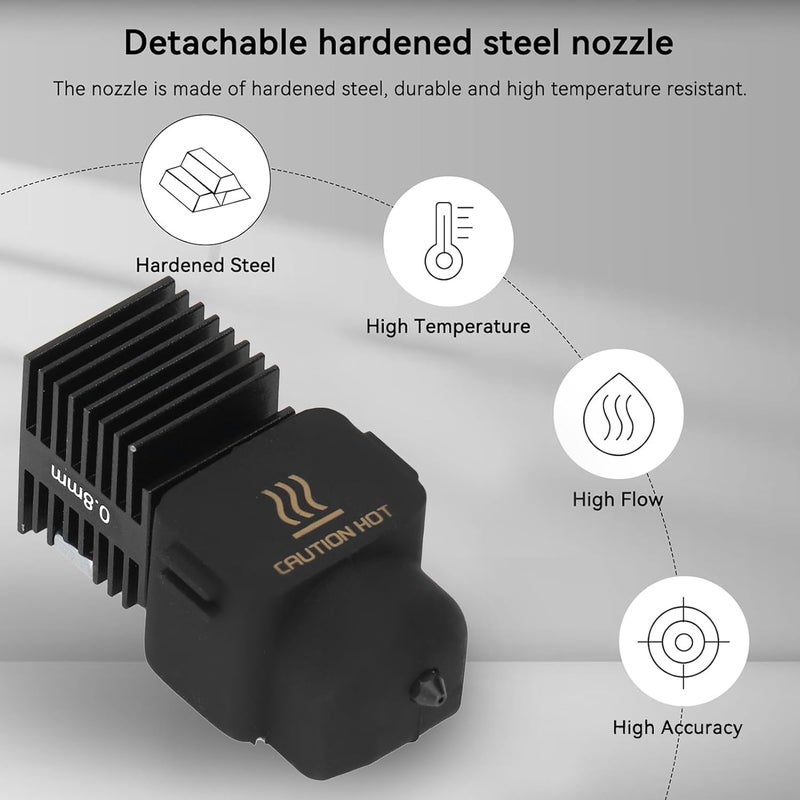 مجموعة فوهة الفولاذ المقوى 0.8 مم مقاومة للاهتراء مع مفاتيح لاستبدال الباثق الساخن - Image 4