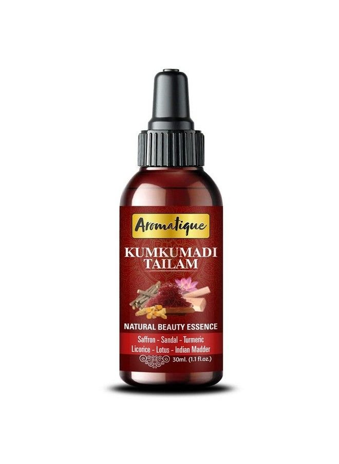 AROMATIQUE Kumkumadi Tailam For Scarsblemishes Wrinkles Finelines Acne And Skin Brightening.Kumkumadi Face Oil For Glowing Skin 30Ml  - Image 2