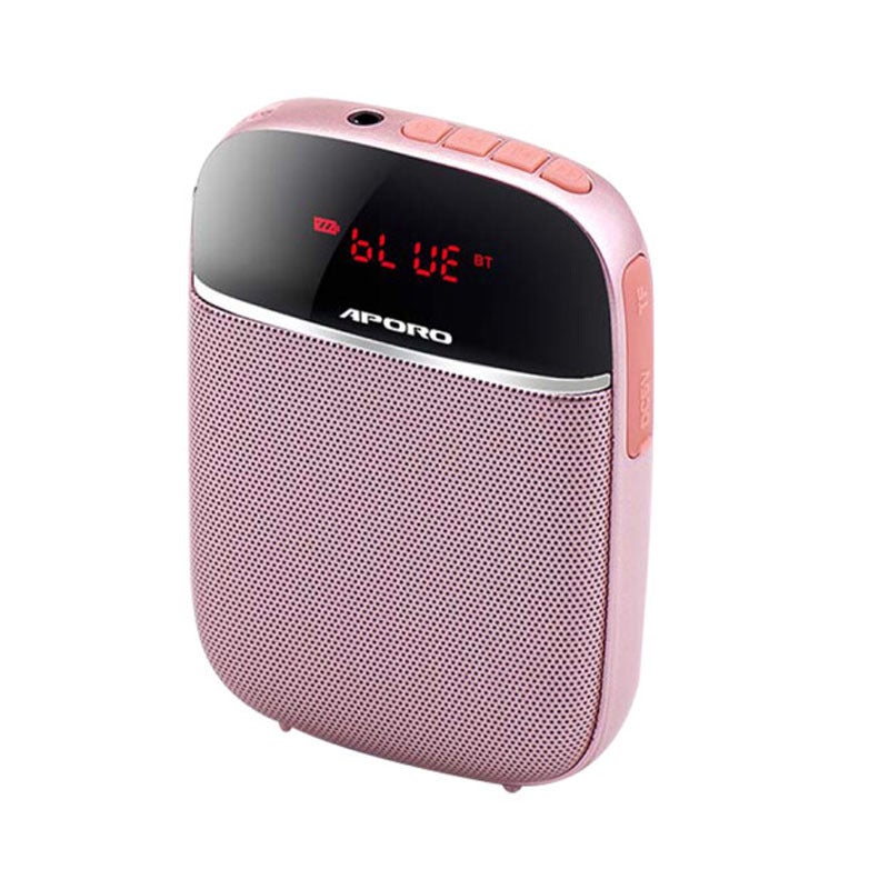 Aporo T2Uhf Bluetooth Wireless Small Loudspeaker Teacher Tour Guide Learning Headset Mini Waist Hanging Speaker Little Bee - Image 1