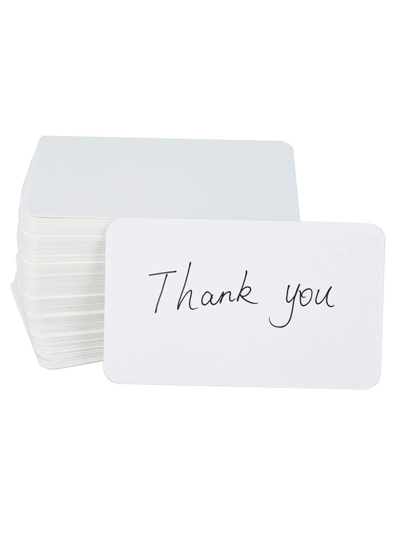 Excefore 100 Pcs Blank Kraft Paper Card Word Card Message Card DIY Gift Card, Double-sided Available, Quality engineered, Idea to DIY for Office, Home, Party - Image 1