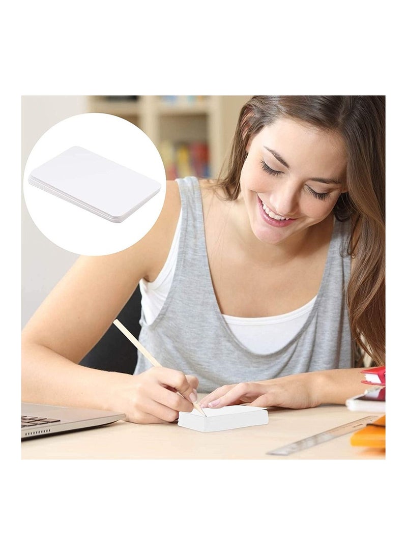 Excefore 100 Pcs Blank Kraft Paper Card Word Card Message Card DIY Gift Card, Double-sided Available, Quality engineered, Idea to DIY for Office, Home, Party - Image 3