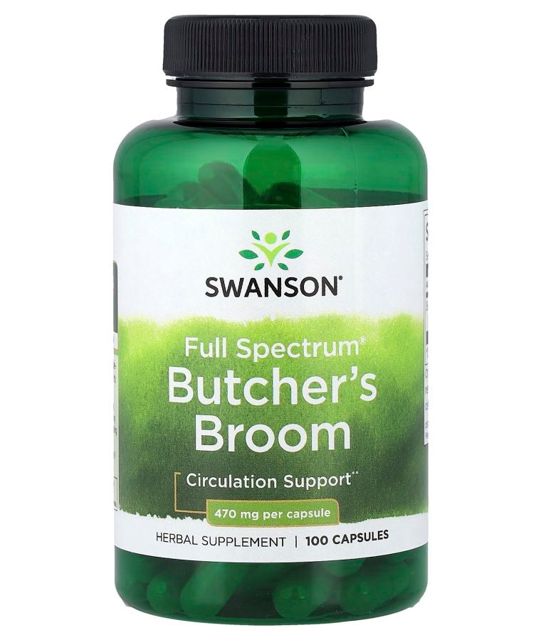 SWANSON Full Spectrum® Butcher's Broom 470 mg 100 Capsules
