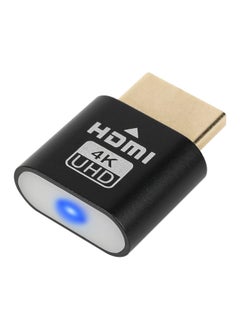 HDMI Graphics Card Spoofer DP Virtual Display DVI Game Studio Multi-open Remote Hang-up VGA Dummy Load-Color:HDMI Interface With Lamp Black