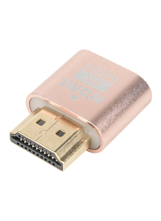 Generic - HDMI Graphics Card Spoofer DP Virtual Display DVI Game Studio Multi-open Remote Hang-up VGA Dummy Load-Color:HDMI Interface With Lamp Black - Image 1