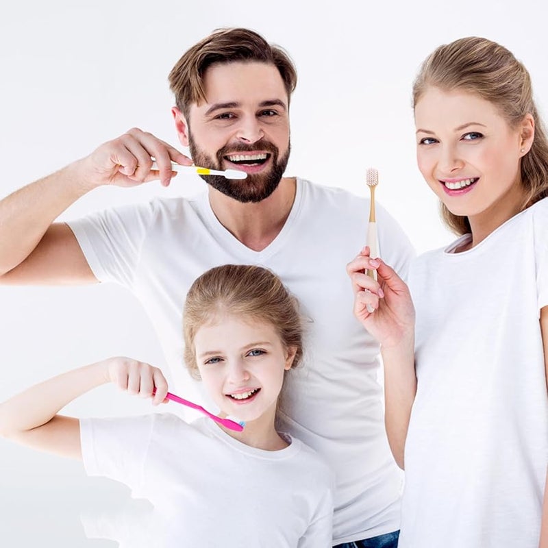 نوليتوي 36 قطعة فرشاة أسنان ذات شعيرات ناعمة ورأس عريض تنظيف عميق تصميم مريح محمولة للسفر - Image 4