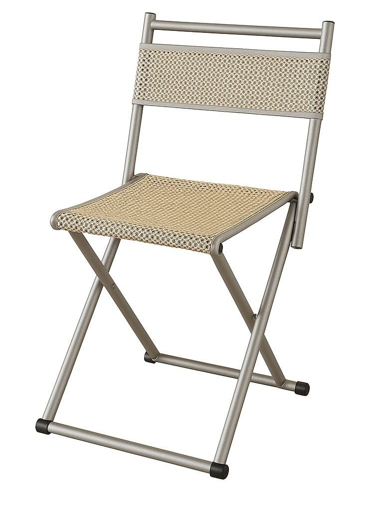 Panvil Portable Folding Chair with Strong Metal Frame & Woven Seat – Lightweight Foldable Chair for Home, Office, Camping & Outdoor Use - Image 2