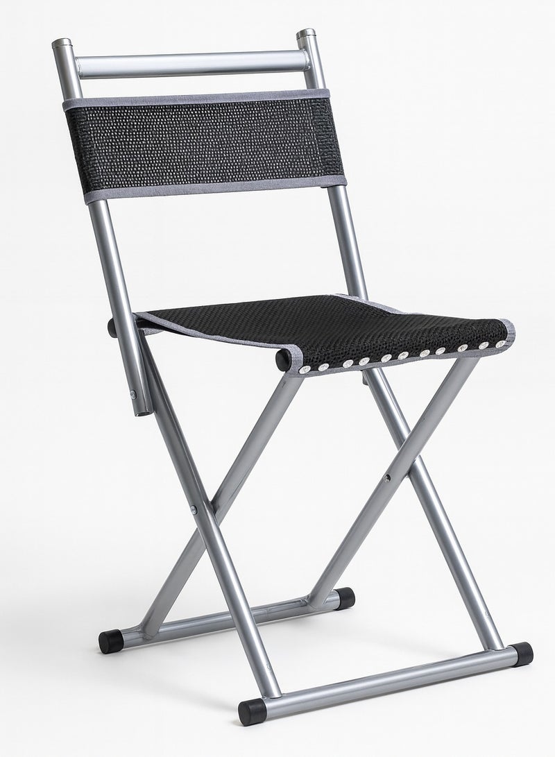 Panvil Portable Folding Chair with Strong Metal Frame & Woven Seat – Lightweight Foldable Chair for Home, Office, Camping & Outdoor Use - Image 1