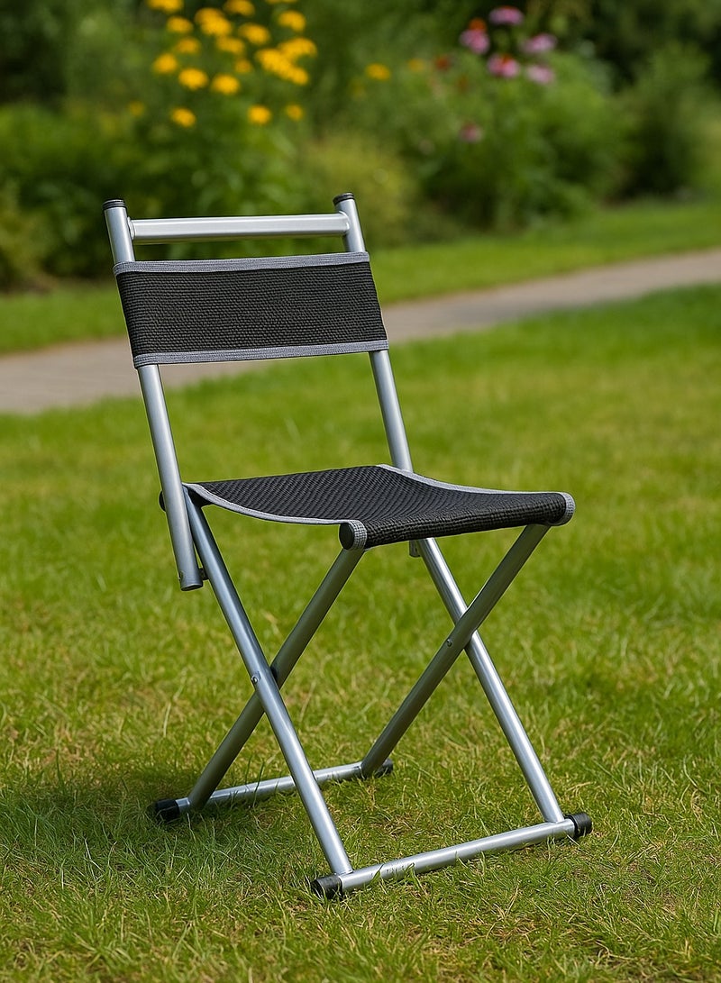 Panvil Portable Folding Chair with Strong Metal Frame & Woven Seat – Lightweight Foldable Chair for Home, Office, Camping & Outdoor Use - Image 4
