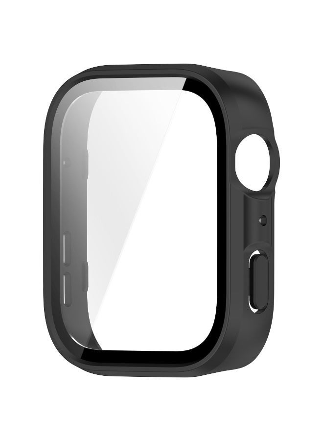 1pcs Case and Screen Protector for Huawei Watch Fit 4, All-around Anti Scratch Shockproof Protective Hard PC Full Cover Tempered Glass Compatible with Huawei Watch Fit4 (Black) - Image 4